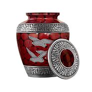 Wings of Freedom Cremation Urn for Human Ashes, Memorials Casket