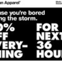 American Apparel Angers Twittersphere With 'Hurricane Sandy Sale'