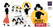 Mimi Flat Style Puppet for Adobe Character Animator