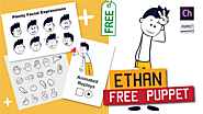 Ethan Free Stick Figure Puppet for Adobe Character Animator