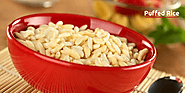Why is puffed rice considered baby-friendly and tasty diet food?
