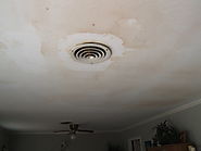 You've noticed widespread water damage on your ceilings.
