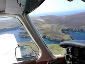 Landing at Fair Isle, Scotland, in a PA28