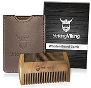 Wooden Beard Comb | Double Sided Striking Viking Wood Beard Comb