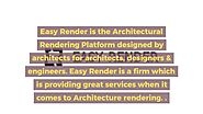 EASY RENDER | The 3D Rendering Platform — At Easy Render, we provide 3D Interior Rendering...