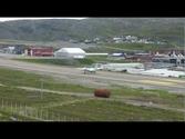 Wideroe Airlines,Landing Hammerfest Airport, Norway, DASH-8