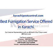 Karachi Best Pest Control and Water Tank Cleaning Services.