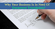 Know About Why Your Business Need Document Translation
