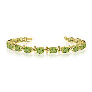 Buy the Fanciest Peridot Gemstone Bracelet by Nehita Jewelry