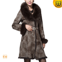 Women Rabbit Fur Coat Fox Fur Collar CW640216