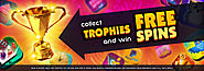 COLLECT TROPHIES AND WIN FREE SPINS AT WELLDONESLOTS