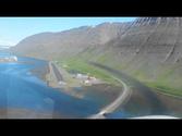 Extreme Airport Landing in Iceland: Ísafjörður (HD)