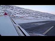 Beautiful takeoff from Kangerlussuaq with Air Greenland A330-200