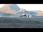 Take off Airbus 330-200 Norsaq Air Greenland @ Greenland Kangerlussuaq