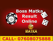 All about Boss Matka gambling game