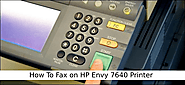 How To Fax on HP Envy 7640 Printer - 123.hp.com/fax setup