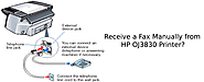 How to Receive a Fax Manually from HP Officejet 3830 Printer | HP Faxes