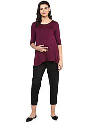 Solid Black Pant – MomSoon Maternity and Nursing Wear