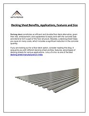 Decking Sheet Benefits