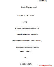 Stockholders Agreement - Download Word and PDF | Agreements.Org