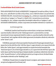 Maine Lease Agreement Template Download PDF | Agreements.org