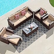 U-Shaped Outdoor Sectionals | Orange-Casual®
