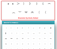Brackets Symbols For Le Lenny Face Generator - Simply Copy & Paste