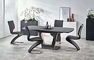 Unique fashionable Anina Two Tone Extending Dining Table
