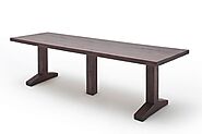Warm and Inviting Accrieve Solid Oak Wood Dining Table