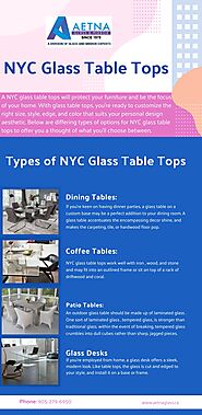 NYC Glass Table Tops