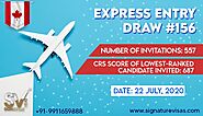 557 candidates invited in the Express entry - PNP Specific draw