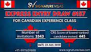 Second Draw in the one-day gap, Canada Express Entry CEC Specific Draw invited 3343 Applicants