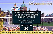 B.C. Latest Tech Pilot Draw Selected 80 Immigration Candidates
