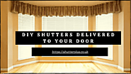 DIY Shutters Delivered To Your Door
