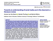 Towards an understanding of social media use in the classroom: a literature review