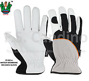 Water Membrane CE Mark Leather Mechanics Gloves
