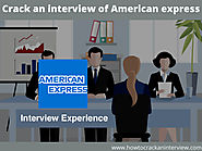 How to crack an interview in American express