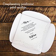Personalised Printed Wedding Handkerchief | Peonies & Bells