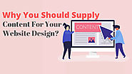 Why You Should Supply Content For Your Website Design? on Behance