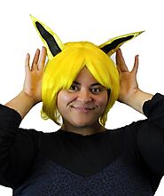 Monster Unisex Yellow Cosplay Wig With Ears