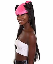 Women's Pinned Up Double Bun China Doll Rapper Wig