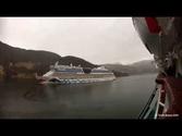 Aida Luna sailing from Ulvik, Norway