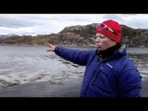 Gary Pye catches Huge Wolf Fish in Vik Norway on Din Tur Trip