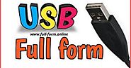USB Full Form-usefulness of USB and complete information about USB