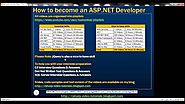 How to become asp net developer