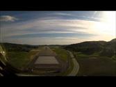 KRISTIANSAND KJEVIK NORWAY Cockpit GoPro view amazing approach with ATC and taxy to Parking