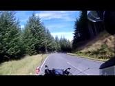Scotland. Kyle of Lochalsh road to Strathcarron by motorcycle.