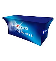 Get Online Custom Printed Tablecloth and Runner for trade show | Order Now