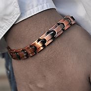 Jaimie Magnetic Link Copper Bracelet | ALPHA™ mens