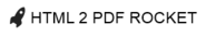Free HTML to PDF Converter | HTML2 PDF Rocket